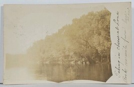 Wisconsin Scene on Water A mile from Lone Rock RPPC 1907 Postcard J12 - £9.68 GBP