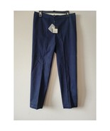 St. John Women’s Trouser Pants Jean Blue Indigo Stretch Tapered High Wai... - $98.16 CAD