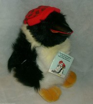 12&quot; VINTAGE 1990 CHRISTMAS COMMONWEALTH PERRY PENGUIN STUFFED ANIMAL PLU... - $19.00