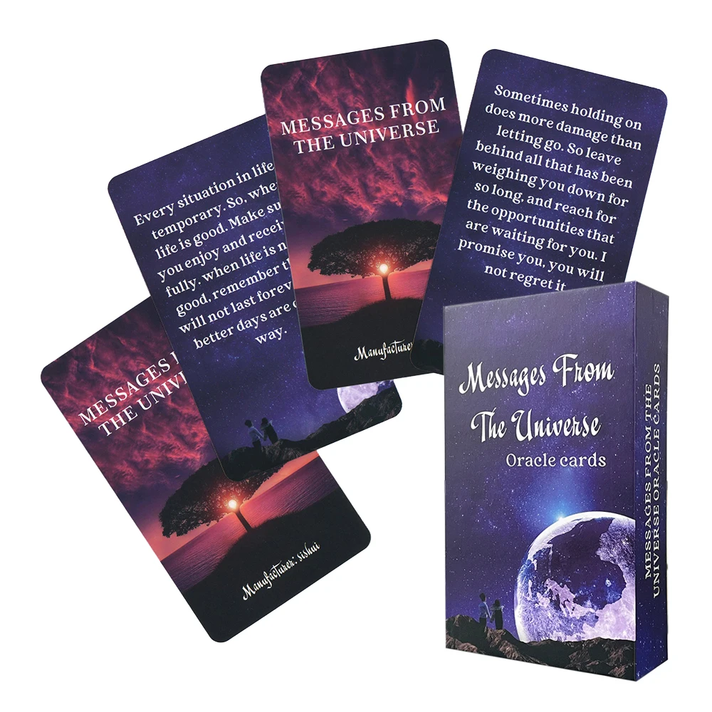 Message From The Universe Oracle Cards 54 De with Keywords Tarot in Box Prophet  - £81.21 GBP