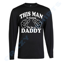Father&#39;s Day Gift For Dad Shirt This Man Is Going To Be a Daddy Long Sleeve - £14.34 GBP