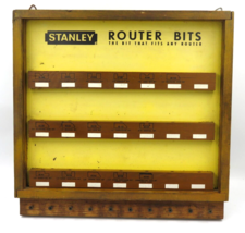 Vintage Stanley Countertop Display Router Bits&amp; Shaper Cutters 16&quot; x 16&quot; - $69.25