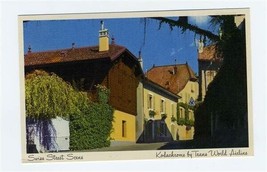 TWA Swiss Street Scene Postcard Kodachrome Trans World Airlines - $9.90