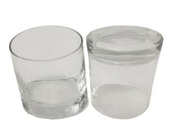 Johnnie Walker Etched Logo Walker Old Fashioned Rocks Glass Heavy Base Set Of 2 - £15.87 GBP