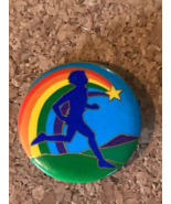 Vintage RETRO SPORTS PRIDE RUNNING RUN Rainbow - $7.61