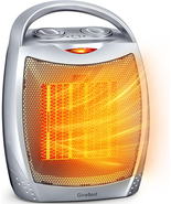 Portable Electric Space Heater with Thermostat, 1500W/750W Safe and Quie... - $623.46 MXN