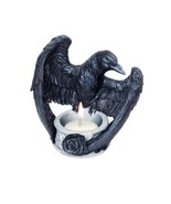 Alchemy Gothic V28 Raven Tea T-Light Light Candle Holder The Vault Black... - $608.21 MXN