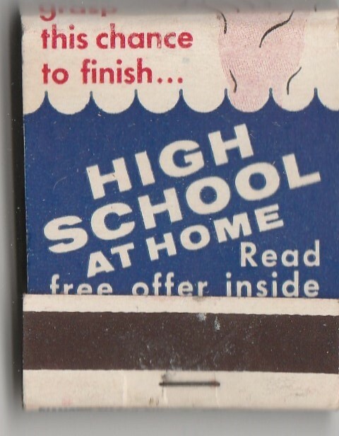 Vintage Strike on Matchbook  ~ finish High School advertisement ~ (wht) Item image 2