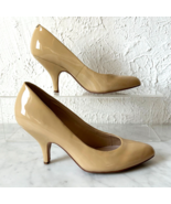 Vince Camuto Vickiy Beige Patent Leather Pumps Heels - Women&#39;s Size 6B - $29.81 CAD