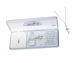 Baby Boy Blessings Miniature Cross Silver-Plated - $87.62