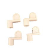 5/16&quot; Sunscreen Clips White Pack of 4 Window Screen Metal Diecast Die Ca... - $3.96