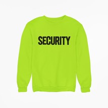 NYC Factory Security Sweatshirt Front Back Print Mens Staff Event Uniform... - £17.98 GBP+