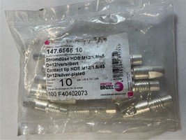 NEW 10 Pack Abicor Binzel 147.6565 Silver Plated Contact Tips HDS M12/1.... - $329.27 MXN
