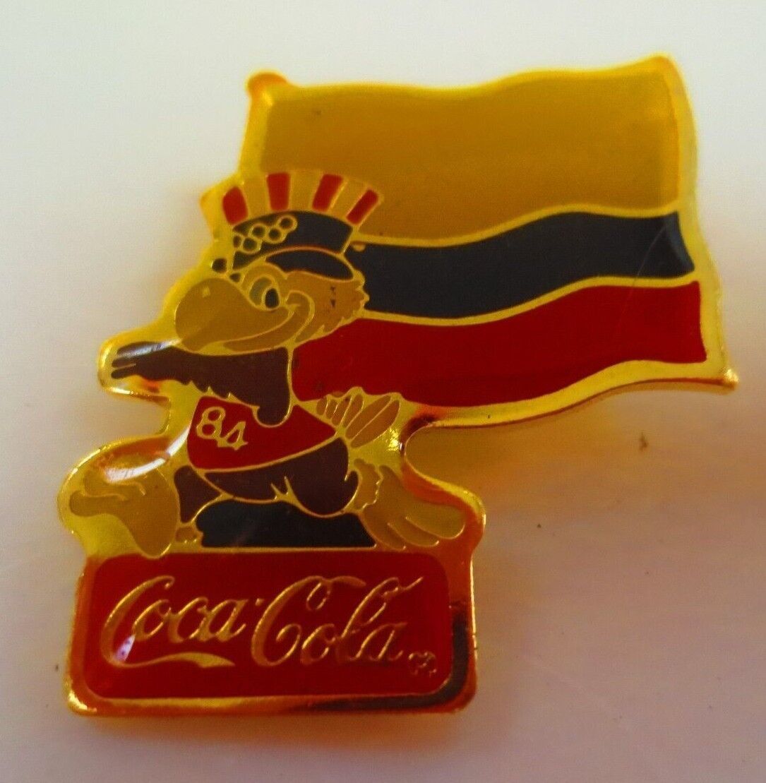 Primary image for Coca-Cola 1984 Olymypic International  Flag Lapel Pin   COLUMBIA