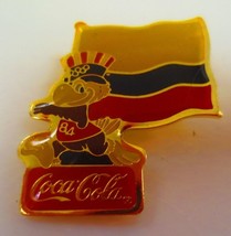 Coca-Cola 1984 Olymypic International  Flag Lapel Pin   COLUMBIA - £2.93 GBP
