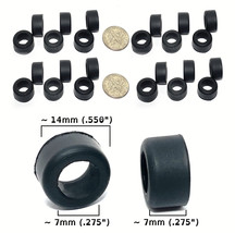 24pc Ideal TCR MK 3 MK 4 Rear Silicone Slotless Car Tires Drag BTO Tune Up Parts - £23.97 GBP
