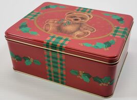 M) Vintage 1987 Christmas Holiday Teddy Bear Red Hallmark Cards Collecti... - $9.89