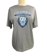 Grey Columbia Track &amp; Field Lions Short Sleeve Brooks T-Shirt Size S - $19.79