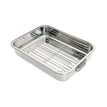 Kitchen Craft Stainless Steel 38cm Roasting Pan with Removable Rack  - $82.00
