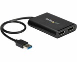 StarTech.com USB 3.0 to Dual DisplayPort Adapter 4K 60Hz, DisplayLink Ce... - £123.72 GBP