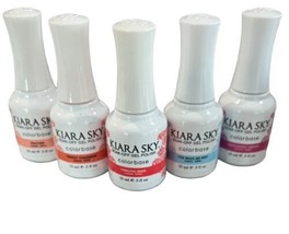 5 Bottles Kiara Sky Soak-off UV Gel Nail Color base Polish 0.5oz - $29.65