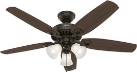 Builder Plus Collection Transitional 52-Ceiling Fan In Dark, New Bronze Finish - £123.21 GBP