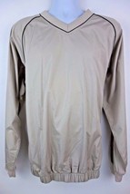 Footjoy Golf Light Jacket Beige Tan Men's Pullover Size Large - $18.91