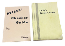 Lot of 2 Vtg Checkers Books by Stiles: &#39;Checker Guide&#39; &amp; &#39;Duffy&#39;s Single... - £9.01 GBP