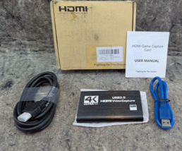 4K Ultra HD HDMI Video Capture USB 3.0 HDMI Video Capture Device, Full H... - $12.99