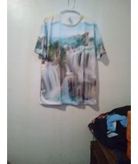 Mens Unbranded Waterfall Short-Sleeve Shirt Sz XL 9035ARE - $283.44 MXN