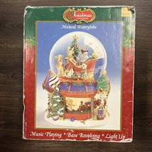 christmas collectibles Musical Waterglobe Music Playing Base Revolving L... - £17.83 GBP