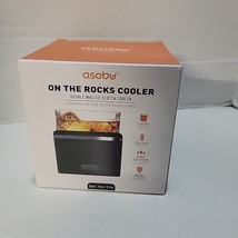  NIB Asobu On The Rocks Cooler Whiskey Glass &amp; Black Insulated Sleeve 10... - $150.68 MXN