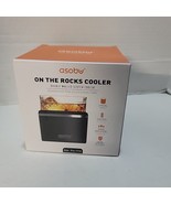  NIB Asobu On The Rocks Cooler Whiskey Glass &amp; Black Insulated Sleeve 10... - $150.68 MXN