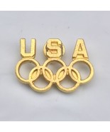 Olympic USA Pin Gold Tone Vintage - £9.82 GBP