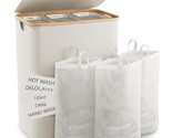 Hampers For Laundry Basket With Lid, 160L Extra Large Laundry Hamper 3 S... - $76.99