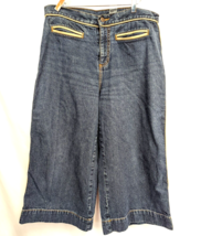 Bill Blass Jeans High Rise Wide-Leg Crop Denim Pant  Womens Size 10 VTG - £7.82 GBP