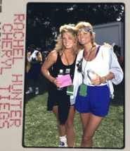 1995 Rachel Hunter &amp; Cheryl Tiegs Model Celebrity Transparency Slide - $9.49