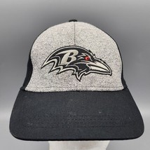 NFL Baltimore Ravens Football Hat Cap Black Gray Strapback Bird Eyes Sti... - $186.55 MXN