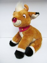 Rudolph RedNose Reindeer Plush 1998 Musical Light-Up Nose-Rudolph Co.Inc VTG - £31.38 GBP