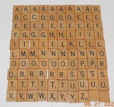 Vintage 1948 SCRABBLE Board Game Selchow &amp; Righter Replacement Letter Tile Set - £11.58 GBP