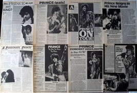 PRINCE ~ Sixteen (16) B&amp;W Vintage ARTICLES from 1984-1986 ~ Clippings - £8.55 GBP