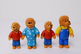 Lot of 4 Vintage 1988 Berenstein Bears Figures: Papa, Mama, &amp; 2 Brothers - £10.11 GBP