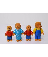 Lot of 4 Vintage 1988 Berenstein Bears Figures: Papa, Mama, &amp; 2 Brothers - £10.11 GBP