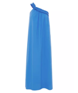 BIRD and KNOLL Donatella One Shoulder Maxi Cotton Stretch Dress, Size XL - $1,922.30 MXN