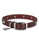 Youly Brown Leather Bone Stud Dog Collar, For Neck Sizes 15-18, Medium - $404.91 MXN Youly Brown Leather Bone Stud Dog Collar, For Neck Sizes 15-18, Medium - $404.91 MXN