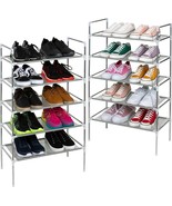 2 Pack Shoe Racks, 5 Tier Shoe Storage Rack for 20-24 Pairs of Shoes Org... - $30.55 CAD