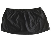 Bahia Womens Size Small Black Swim Skirt Built In Bikini Bottoms Side Slit VTG - £18.62 GBP