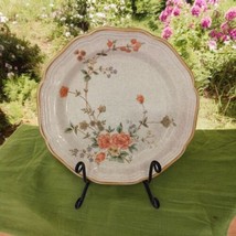 4 Mikasa Garden Club Silk Bouquet Salad Plates EC463 Vintage Stoneware Floral  - £31.13 GBP