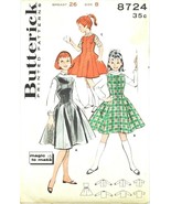Butterick Sewing Pattern 8724 Girls Jumper &amp; Blouse Size 8/26 1950s Comp... - $5.50