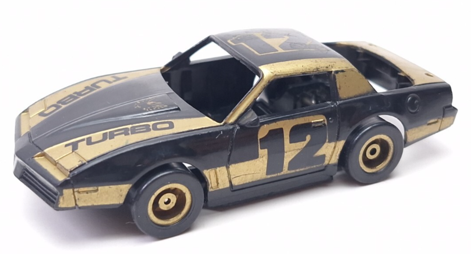 Tyco HO Slot Car - Black & Gold 1982 #12 Pontiac Turbo Trans Am